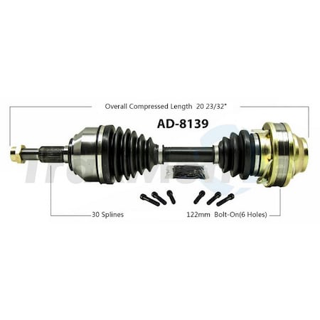 Surtrack Axle Cv Axle Shaft, Ad-8139 AD-8139